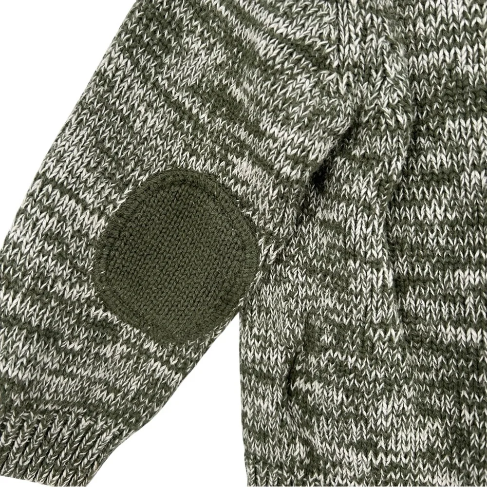 Old Navy Heather Green Knit Cardigan Sweater with Toggle Closures